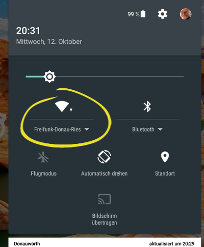 Freifunk Donau-Ries unter Android